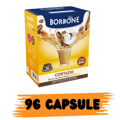 Borbone Cortado Box Capsule Compatibili A Modo Mio 96pz