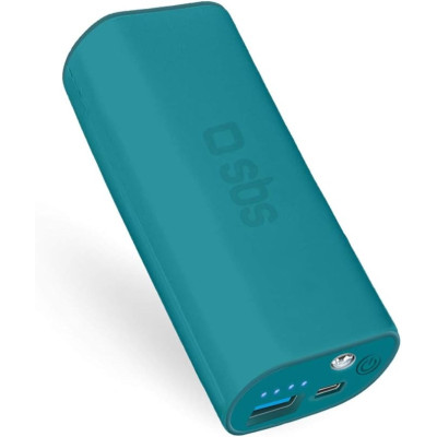 SBS POWER BANK 5000MAH PETROLIO TYPE 31445