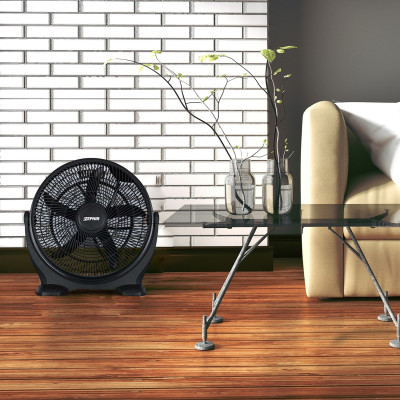 Zephir ZBF04CM Ventilatore da pavimento alta velocità nero Ø40cm
