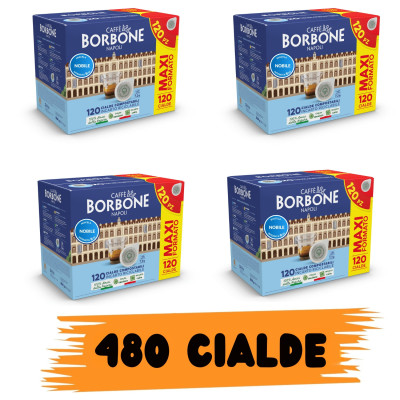 Borbone Box Cialde 44mm Miscela Nobile (Blu) 480 Cialde