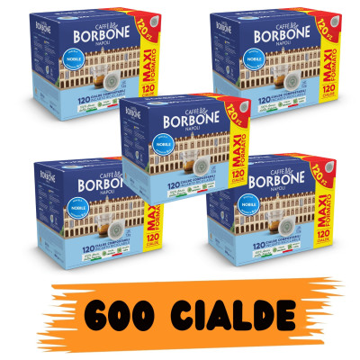 Borbone Box Cialde 44mm Miscela Nobile (Blu) 600 Cialde