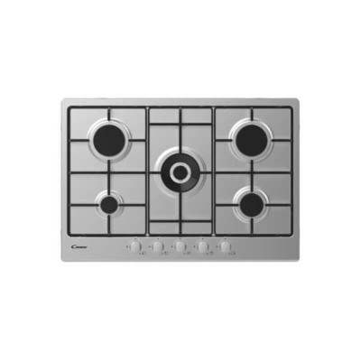 Candy Piano Cottura Gas CEL7P4WX 75cm 5 Fuochi Inox 745X510X35