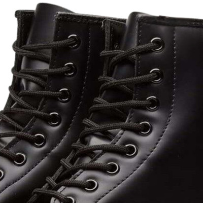 EcoPrice® Lacci rotondi da 4 mm per scarpe sportive e stivali - 2 Paia NERO