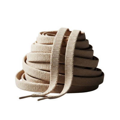 EcoPrice® Lacci Piatti da 4 mm per scarpe sportive e stivali - 2 Paia BEIGE