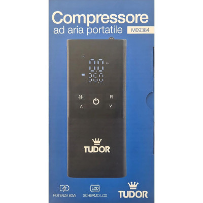 ECOPRICE COMPRESSORE PORTATILE BATTERIA+12V 60W LCD +ACC M09384