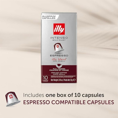 ILLY Intenso 300 Capsule In Alluminio Compatibili Nespresso