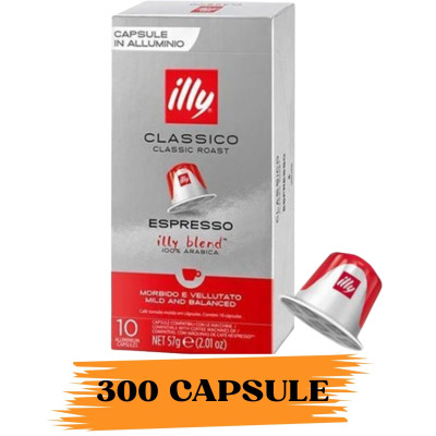 ILLY Classico 300  Capsule In Alluminio Compatibili Nespresso