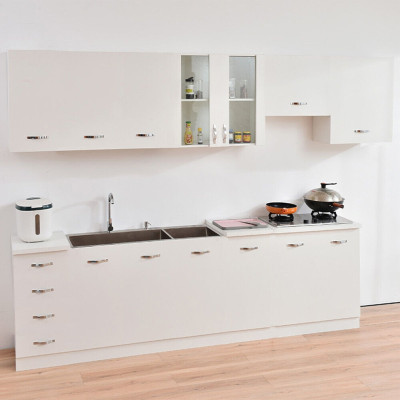 Mobile Base per Cucina Componibile Minimal Colore Bianco con 2 Ante 2 Scomparti
