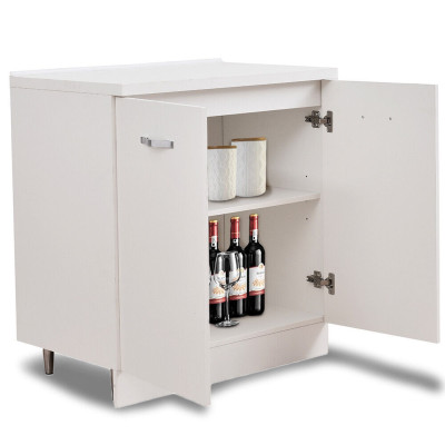 Mobile Base per Cucina Componibile Minimal Colore Bianco con 2 Ante 2 Scomparti