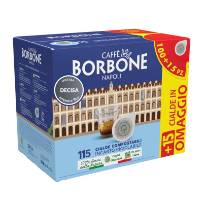 Borbone Caffe Cialde 44mm Miscela Decisa 115pz