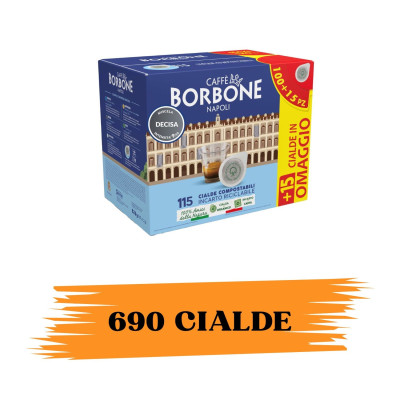 Borbone Caffe Cialde 44mm Miscela Decisa 690pz