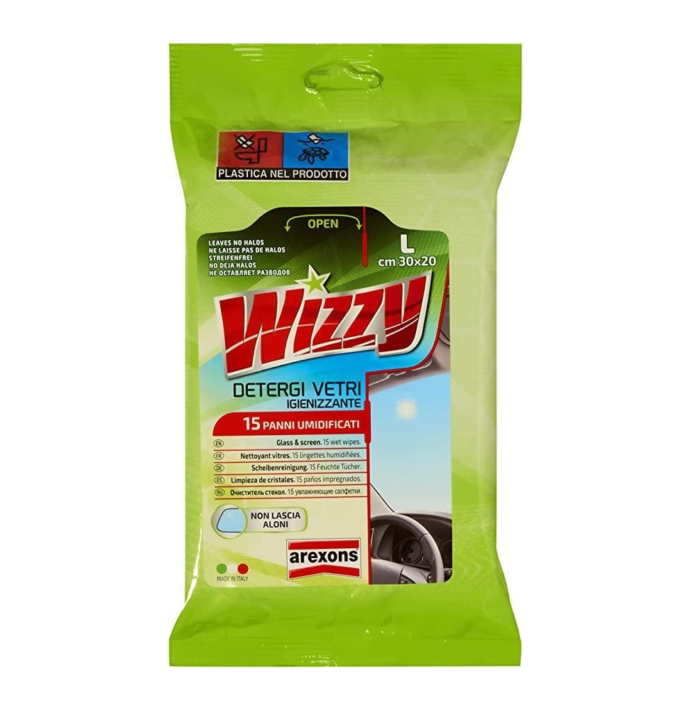 AREXONS PANNI UMIDIFICATI PER VETRI WIZZY