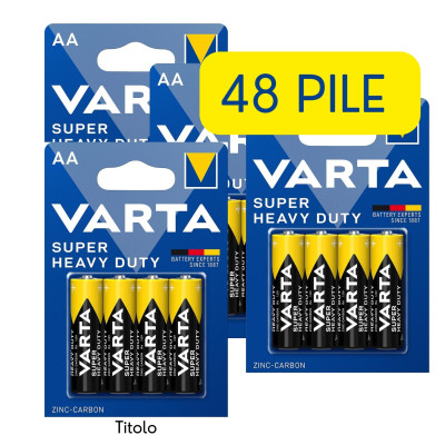 Varta Super Heavy Duty 48 Batterie Tipo AA Stilo