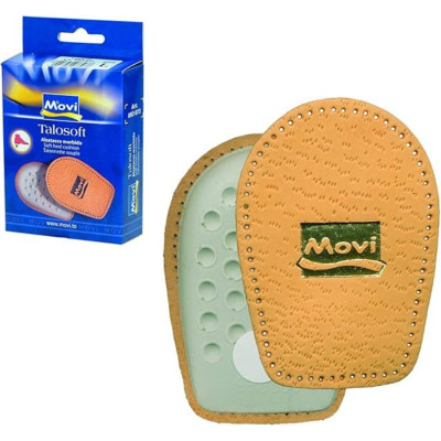Movi Talosoft Alzatacco in Pelle Naturale e Morbido Lattice, Talloniera Ammortizzante Anti-Shock.