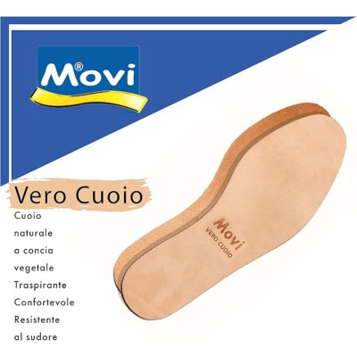 Movi Soletta Traspirante Cuoio Liscio Vero Cuoio