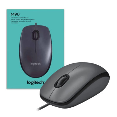LOGITECH MOUSE USB OTTICO  M90 BLACK