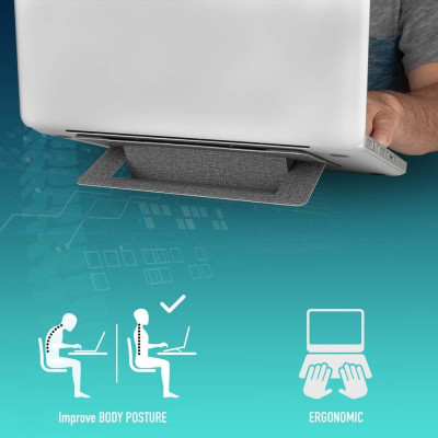 NGS lift stand supportouniversale per laptop nero