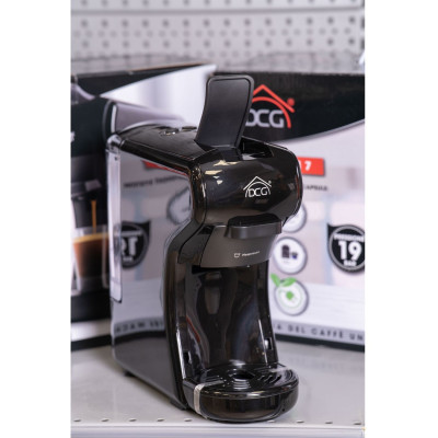 DCG ES6517 - Macchina Del Caffè Universale, serbatoio 0,6 Litri, 19 BAR, 1.450W - NERA+ Omaggio 15 Pz Cialde / Capsule