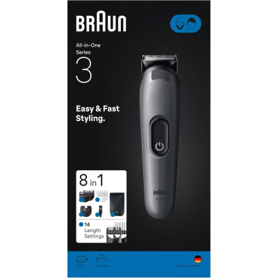 Braun Regolabarba e Capelli AIO3540 8 in 1