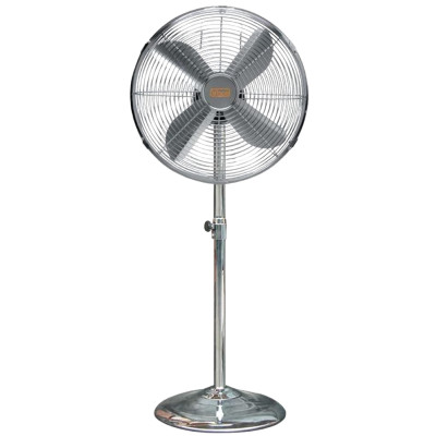 VINCO Ventilatore A Piantana in Metallo Cromato 70719 90w Diametro 50