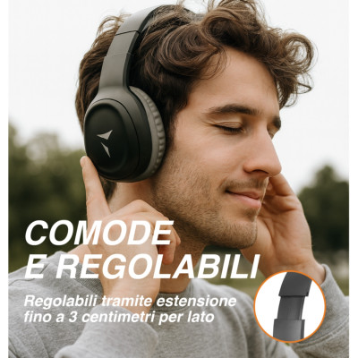 Techmade Cuffie TM-ZEB04 Bluetooth Black