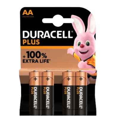 BATTERIA STILO PLUS AA ALCALINA 4PZ DURACELL MN1500