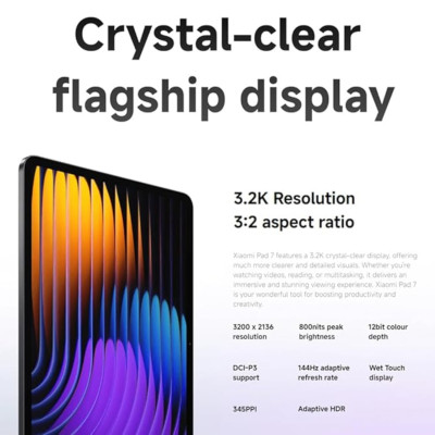 Xiaomi Pad 7 11" 8+256GB WiFi Gray EU