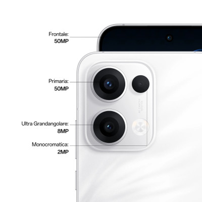 OPPO Reno 13 12+256GB 6.59"5G Plume White ITA