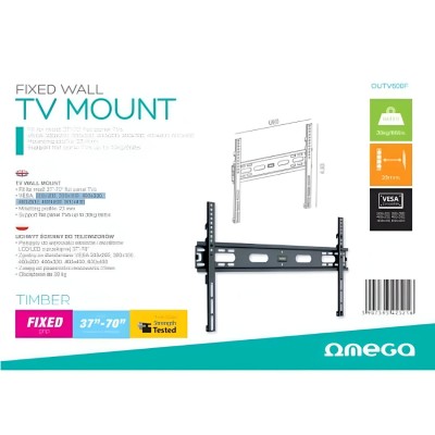 Ecoprice Omega Staffa Tv Outv600f 42521 37 -70  Max 30 Kg