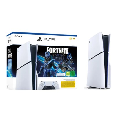 PS5 CONSOLE 1TB STANDARD SLIM WHITE COBALT STAR FORTNITE BUNDLE
