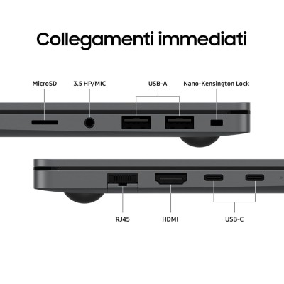 Samsung Galaxy Book 5 – 15,6", Intel Core Ultra 5, 16GB RAM, 512GB SSD, Windows 11 Pro, Design Sottile e Leggero