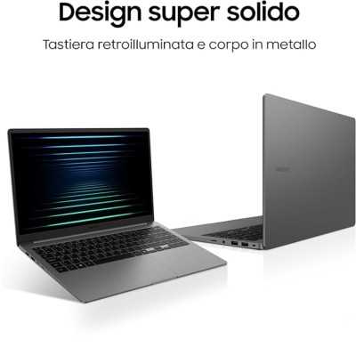Samsung Galaxy Book 5 – 15,6", Intel Core Ultra 5, 16GB RAM, 512GB SSD, Windows 11 Pro, Design Sottile e Leggero