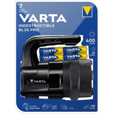 Varta INDESTRUCTIBLE BL20 PRO Torcia a mano Nero LED