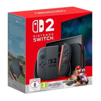Nintendo Switch 2 + Mario Kart World console da gioco portatile 20,1 cm (7.9") 256 GB Touch screen Wi-Fi Nero