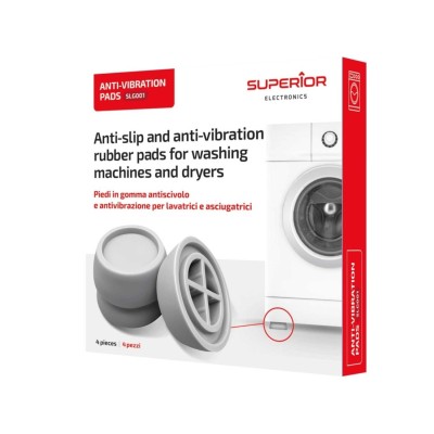 SUPERIOR PIEDINI ANTIVIBRAZIONE/ANTISCIVOLO LAVATRICE E ASCIUGAT