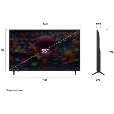 LG TV Led 55" UHD 4K Smart TV Cl.G 55UA75006LA