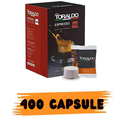 Caffè Toraldo Miscela Cremosa 400 Capsule Compatibili Uno System