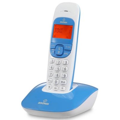 Telefono Cordless Brondi Nice Bianco/Blu