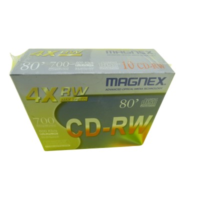 MAGNEX CD-RW 4X 700Mb 600 Kb/s 10Pz.