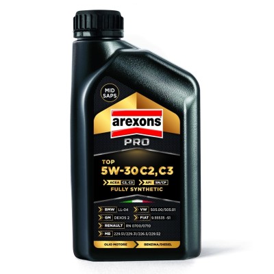 AREXONS OLIO AUTO PRO 5W-30 C2/C3 BENZINA/DIESEL LOW SAP