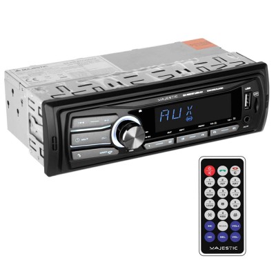 MAJESTIC CAR AUDIO SYSTEM MECHLESS SA 400 BT/USB/AUX BLACK