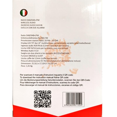 Majestic Radio DAB/DAB+/FM,BT 2.4"LCD AUX RT_197_DAB