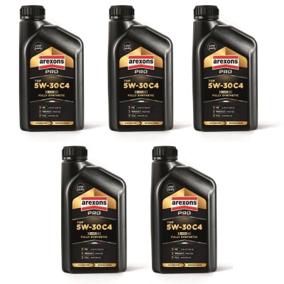 Arexons Olio Auto Pro 5w-30 C4 Benzina/diesel Sintetico Confezione Da 5 Litri