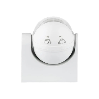 Sensore a Infrarossi Da Parete IP44 Bianco