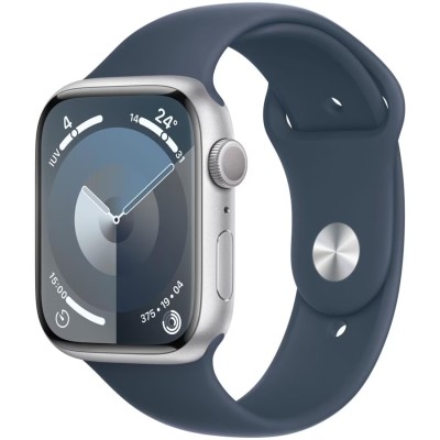 Apple Watch Serie 9 45mm Aluminium Midnight Sport Band Midnight