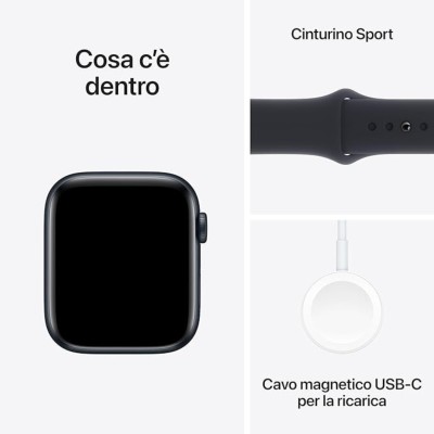 Apple watch se 40mm ac/midnight sb/midnight m/l mxe93qc/a eu