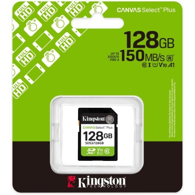 SECURE DIGITAL KINGSTON 128GB CANVAS CL10 SDS3/128GB