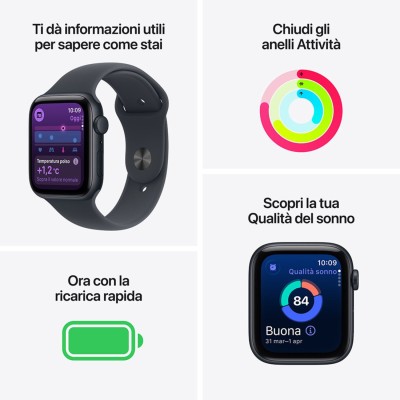 Apple Watch SE 3 40mm AC/Starlight SB/Starlight M/L ITA MEH54QL/A