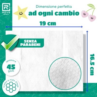 RMove Salviette Baby Umidificate Idratanti Argan 1Cnf/72pz