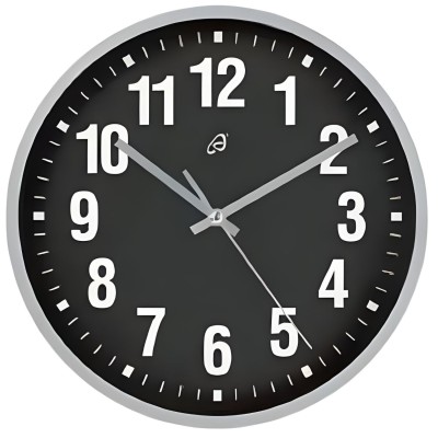 AURIOL OROLOGIO DA PARETE AL QUARZO QUADRANTE NERO